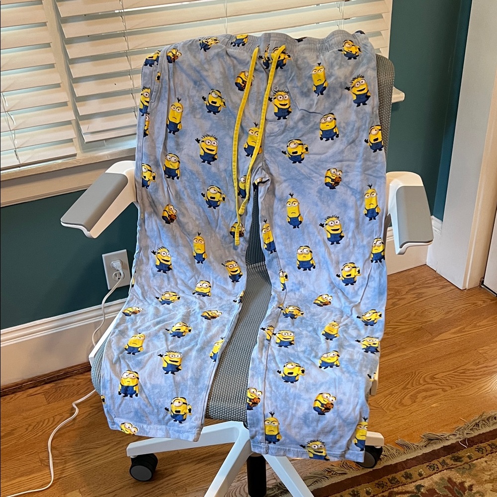Minion-Themed Blue Men's Pajama Pants